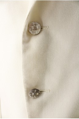 Veste Lanvin Paris New-York blanc bouton