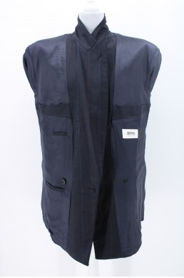 Veste mixte Hugo Boss bleu marine en laine vintage