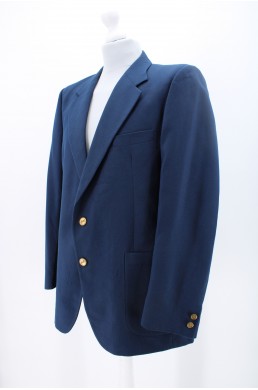 Veste Yves Saint-Laurent bleu en laine