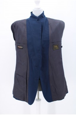 Veste Yves Saint-Laurent bleu en laine vintage