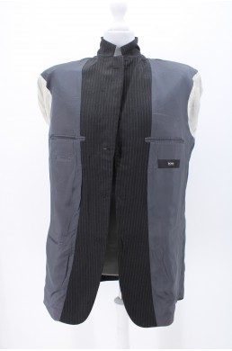Veste Hugo Boss gris foncé en laine vintage