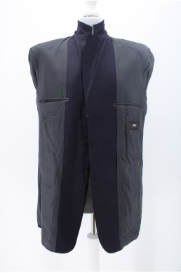 Veste Hugo Boss bleu marine en laine vintage