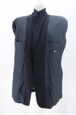 Veste Hugo Boss bleu marine en laine vintage