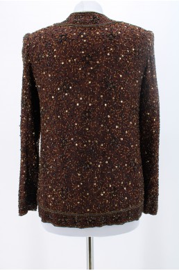 Veste fait main Laurence Kazar New-York marron