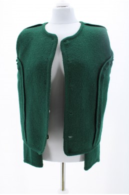 Veste Talbots Petites vert en laine vintage