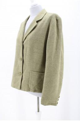 Veste Talbots Collection beige en soie