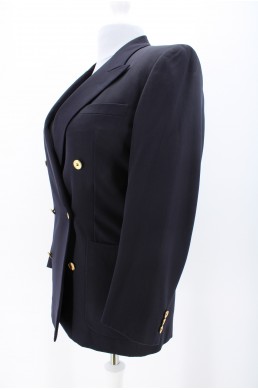 Veste Yves Saint-Laurent Rive Gauche Paris bleu en laine
