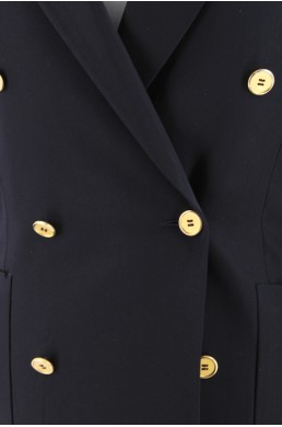 Veste Yves Saint-Laurent Rive Gauche Paris bleu bouton