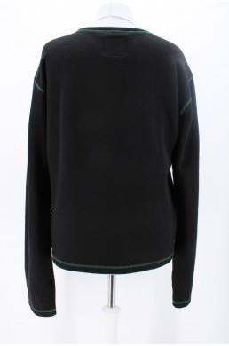 Pull sweat Dolce & Gabbana Jeans noir - Made in Italia