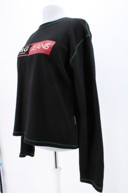 Pull sweat Dolce & Gabbana Jeans en laine et coton
