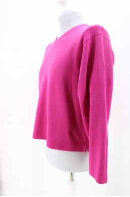 Pull sweat Façonnable rose en coton