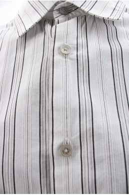 Chemise Crop top Calvin Klein blanche avec rayures