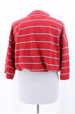 Polo crop top Tommy Hilfiger Golf rouge