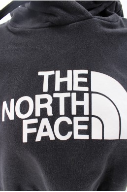 Sweat capuche crop top North Face noire vintage