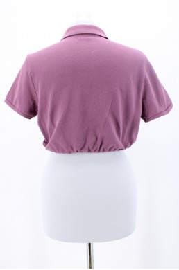 Polo crop top Ralph Lauren Skinny polo violet