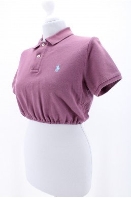 Polo crop top Ralph Lauren en coton