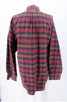 Chemise Ralph Lauren The Big Oxford rouge bleu marine