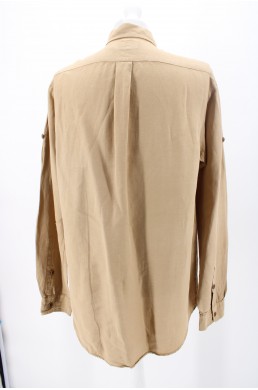 Chemise Polo by Ralph Lauren beige en lin et soie