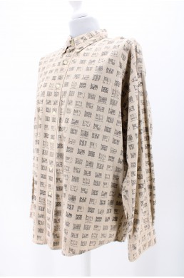 Chemise Chaps Ralph Lauren beige vintage