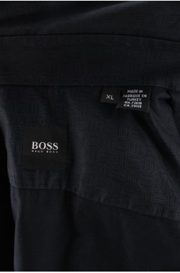 Chemise Hugo Boss gris foncé label