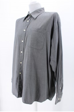 Chemise Christian Dior grise en coton vintage