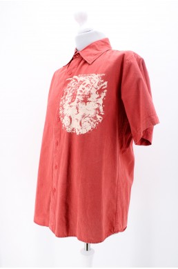 Chemise DSquared rouge en coton