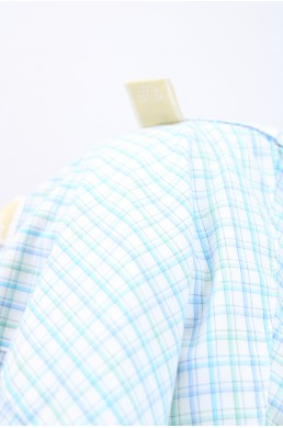 Chemise Michael Kors Regular fit blanc et bleu clair étiquette