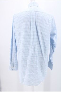 Chemise Michael Kors blanc et bleu ciel