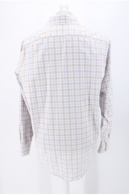 Chemise Michael Kors blanc beige bleu ciel