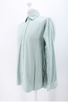 Chemise Michael Kors blanc et vert en coton
