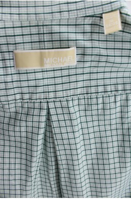 Chemise Michael Kors blanc et vert label