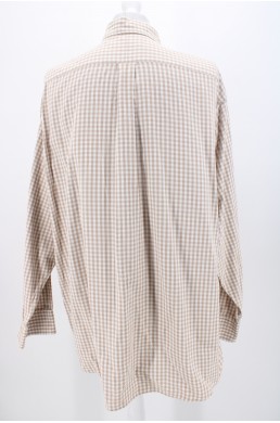 Chemise Michael Kors blanc et beige