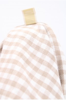 Chemise Michael Kors blanc et beige étiquette
