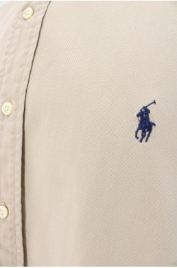 Chemise Ralph Lauren beige logo