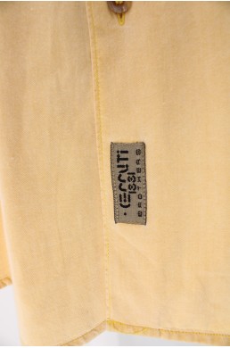 Chemise Cerruti 1881 Brothers jaune abricot en coton vintage