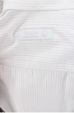 Chemise Prada blanche vintage