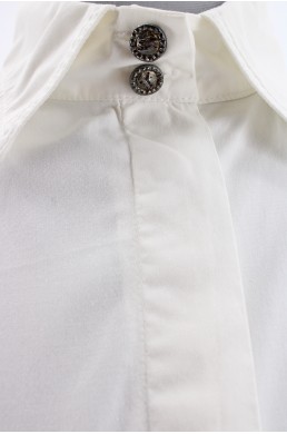 Chemise Inès de la Fressange Jean's blanche vintage