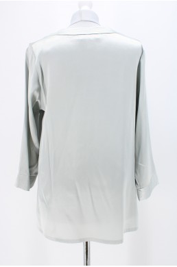 Chemise nuisette Oscar de la Renta Pink Label gris perle