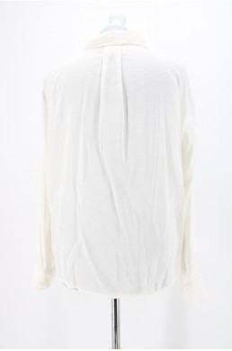 Chemise Denim & Supply Ralph Lauren blanche effet satiné