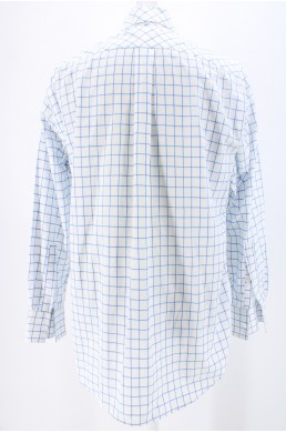 Chemise Michael by Michael Kors blanche avec rayures bleu