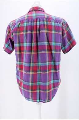 Chemise Ralph Lauren grise violet rouge jaune