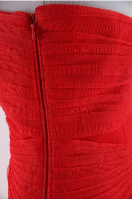 Robe de soirée Vera Wang White Red rouge
