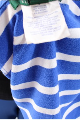 Robe Lauren by Ralph Lauren bleu roi et blanc vintage