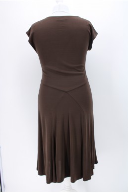 Robe doublée Lauren by Ralph Lauren marron chocolat
