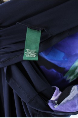 Robe doublée Lauren by Ralph Lauren bleu vintage label