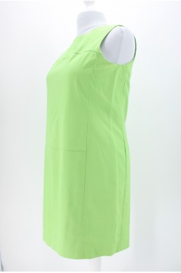 Robe Lauren by Ralph Lauren vert pomme en coton