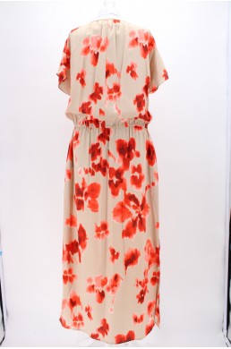 Robe Michael by Michael Kors beige et orange