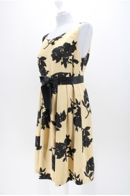 Robe doublée Michael by Michael Kors noir et or vintage
