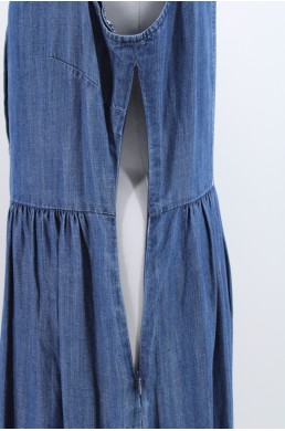 Robe Tommy Hilfiger bleue vintage en lyocell