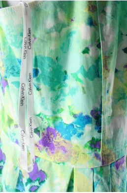 Robe Calvin Klein verte multicolore vintage